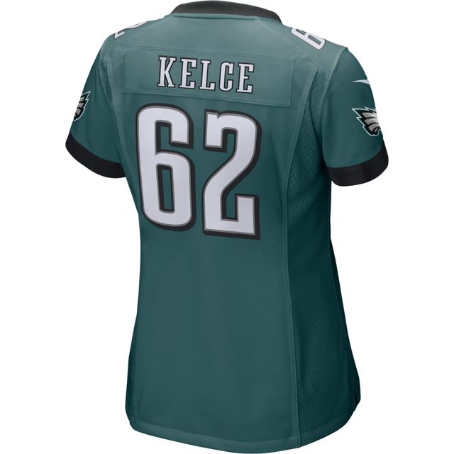 Maillot de match Nike Jason Kelce des Eagles Philadelphie pour femme, vert