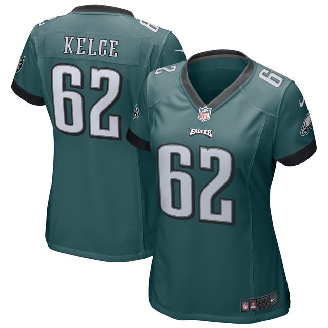 Maillot de match Nike Jason Kelce des Eagles Philadelphie pour femme, vert