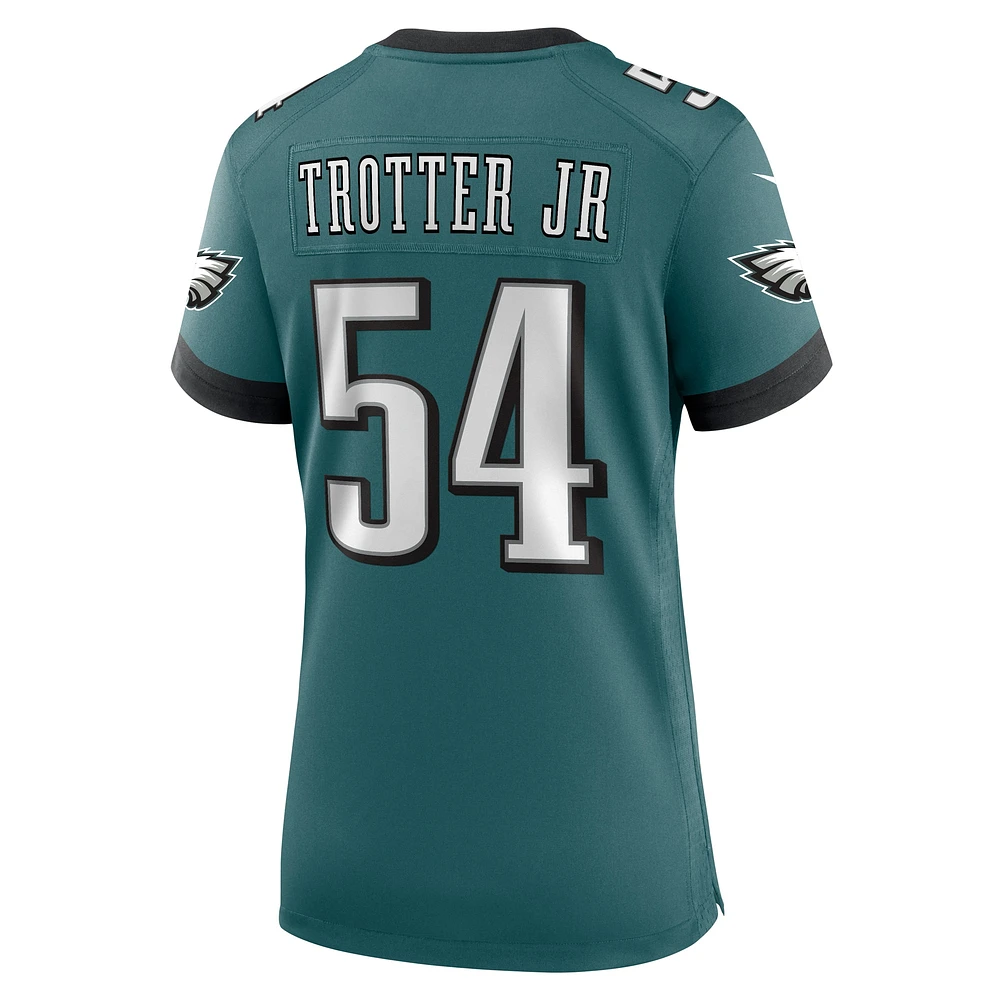 Maillot de match Nike Jeremiah Trotter Jr. pour femme, vert nuit, Philadelphia Eagles