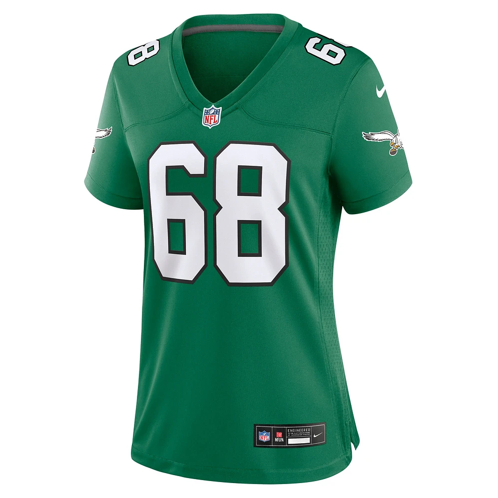 Maillot de match alternatif des Eagles Philadelphie Nike Jordan Mailata Kelly pour femme