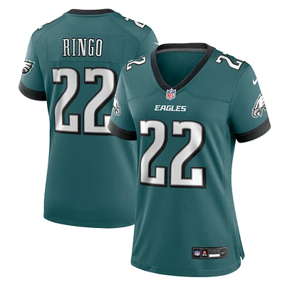 Maillot de match Nike Kelee Ringo pour femme, vert nuit, Philadelphia Eagles Team Game