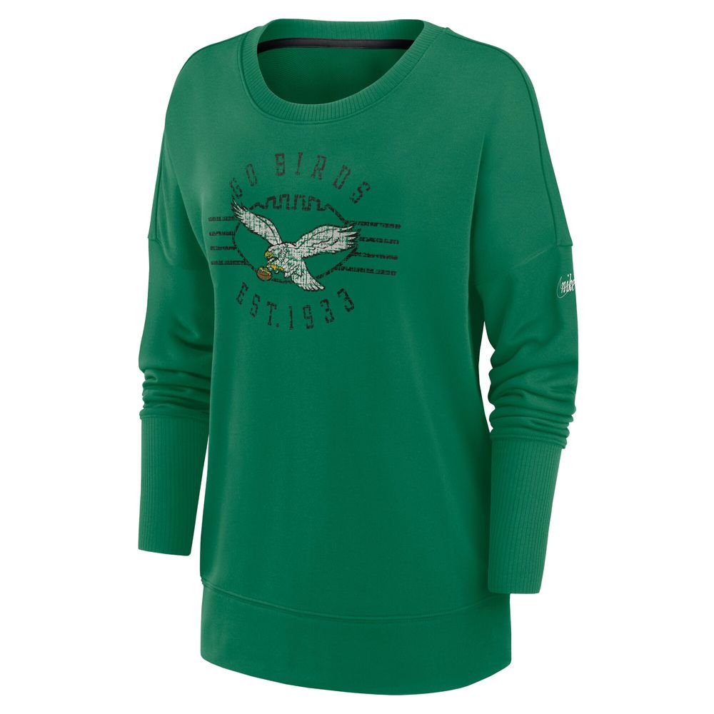 Lids Philadelphia Eagles Nike Women's Rewind Playback Icon Performance Pullover  Sweatshirt - Kelly Green