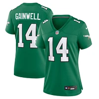 Maillot de match alternatif des Eagles Philadelphie pour femme Nike Kenneth Gainwell Kelly vert