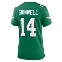 Maillot de match alternatif des Eagles Philadelphie pour femme Nike Kenneth Gainwell Kelly vert