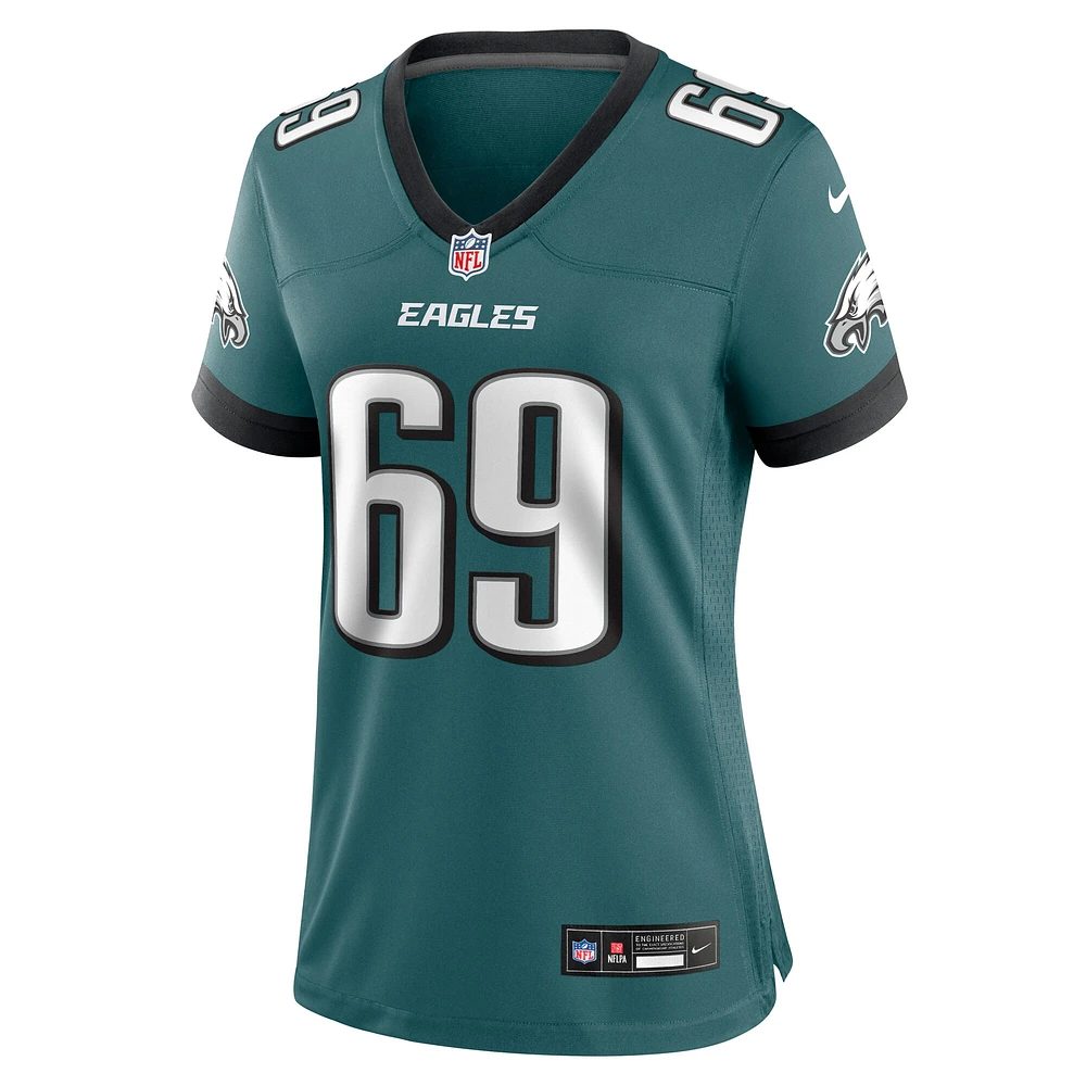 Maillot de match Nike Landon Dickerson Midnight Green pour femme des Philadelphia Eagles