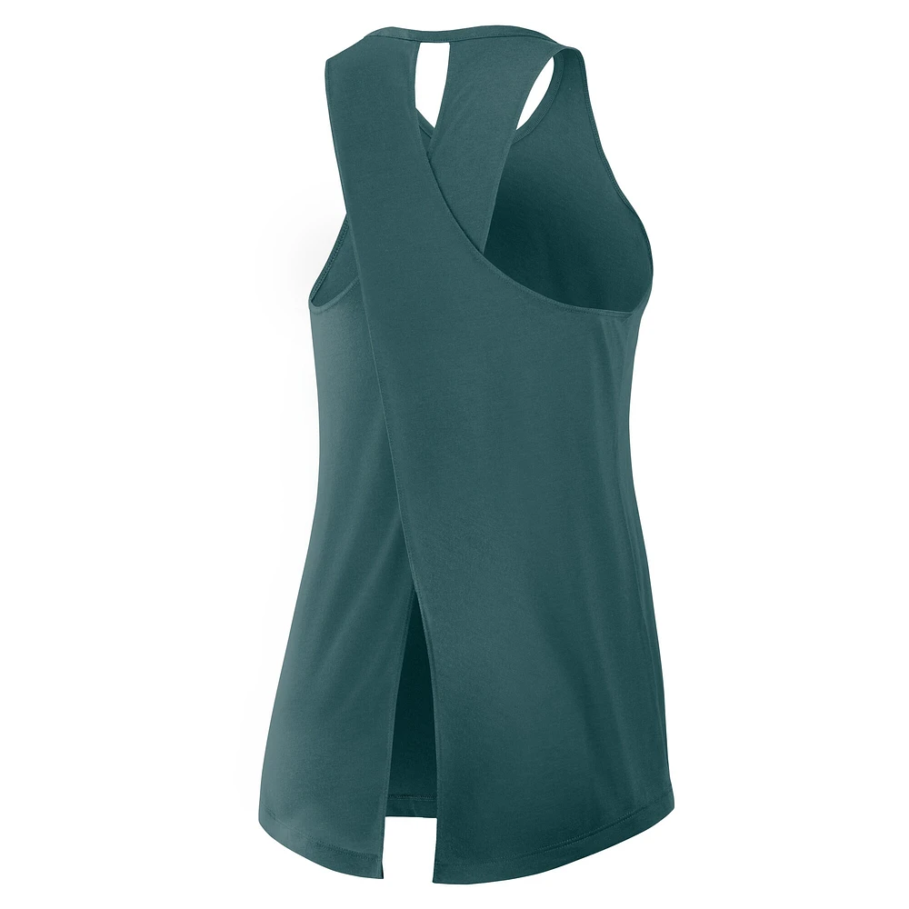 Women's Nike Midnight Green Philadelphia Eagles  Crossback Performance Tank Top