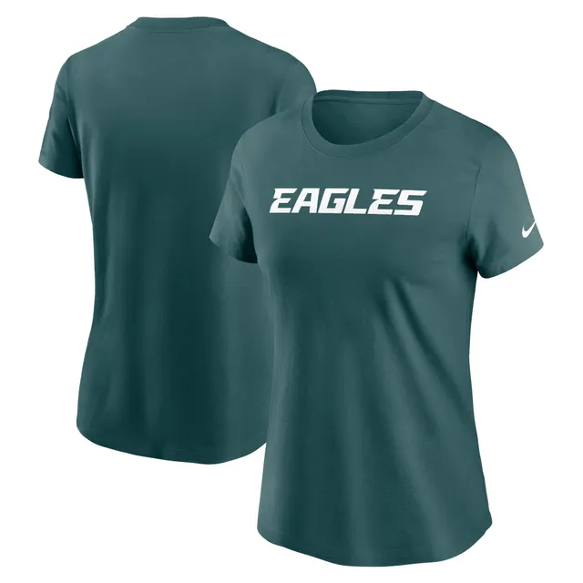 Philadelphia Eagles Pro Standard Women's Retro Classic Boxy Cropped T-Shirt  - Cream