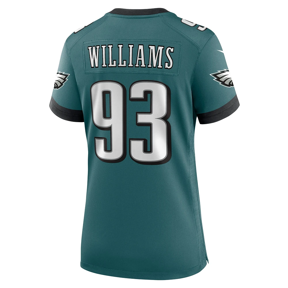 Maillot de match Nike Milton Williams Midnight Green Philadelphia Eagles pour femme