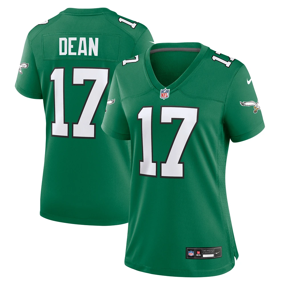 Women's Nike Nakobe Dean Kelly Green Philadelphia Eagles Alternate Game Jersey