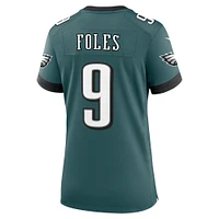 Maillot de jeu Nike Nick Foles Midnight Green pour femme, joueur retraité l'équipe des Philadelphia Eagles