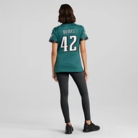 Maillot de match Nike Oren Burks pour femme, vert minuit, des Eagles Philadelphie