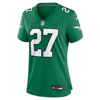 Maillot de match alternatif Nike Quinyon Mitchell Kelly vert des Philadelphia Eagles pour femme