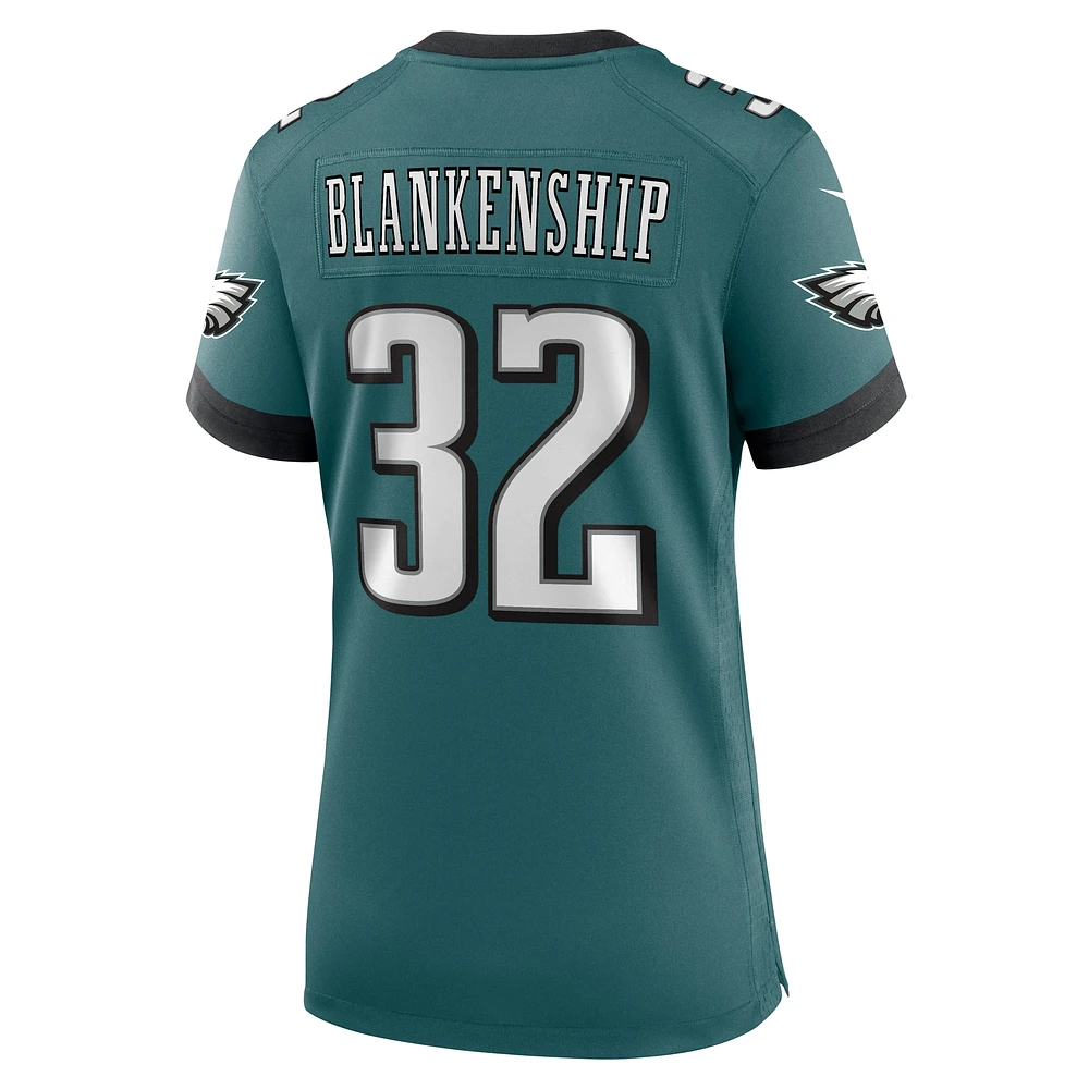 Maillot de match Nike Reed Blankenship pour femme, vert nuit, Philadelphia Eagles