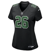 Women's Nike Saquon Barkley Carbon Black/Kelly Green Philadelphia Eagles Fashion Game Jersey