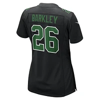 Women's Nike Saquon Barkley Carbon Black/Kelly Green Philadelphia Eagles Fashion Game Jersey