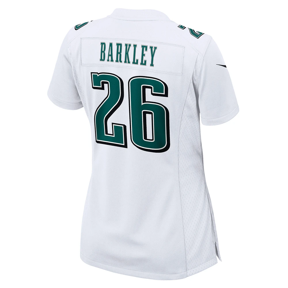 Women's Nike Saquon Barkley Tundra White Philadelphia Eagles Fashion Game Jersey