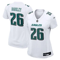 Women's Nike Saquon Barkley Tundra White Philadelphia Eagles Fashion Game Jersey