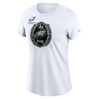 Women's Nike  White Philadelphia Eagles Two-Time Super Bowl Champions Ring T-Shirt