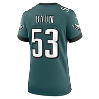 Maillot de match Nike Zack Baun pour femme, vert minuit, des Eagles Philadelphie