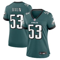 Maillot de match Nike Zack Baun pour femme, vert minuit, des Eagles Philadelphie