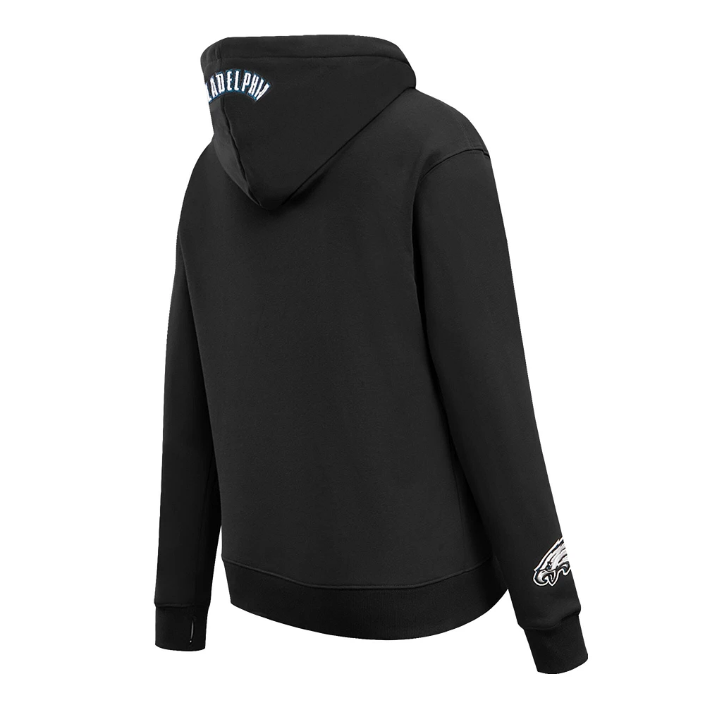 Sweat à capuche en polaire imprimé animal Pro Standard pour femmes, noir