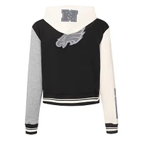 Sweat à capuche zippé en French Terry Reverse Colorblock Pro Standard gris pour femme des Philadelphia Eagles