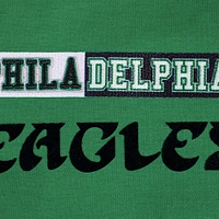 Sweat à capuche zippé avec logo Split Pro Standard Kelly Green pour femme des Philadelphia Eagles