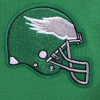 Sweat à capuche zippé avec logo Split Pro Standard Kelly Green pour femme des Philadelphia Eagles