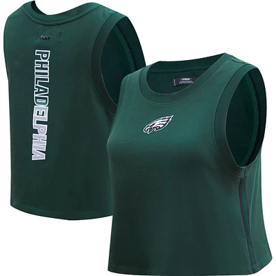 Débardeur court classique Pro Standard Midnight Green Philadelphia Eagles Ombre Wordmark pour femmes