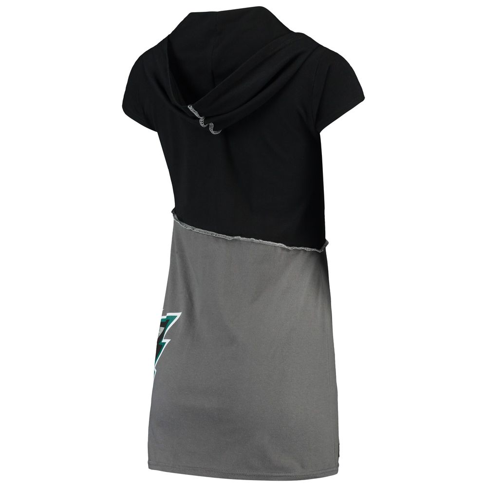 Women's Refried Apparel Charcoal/Gray Philadelphia Eagles Sustainable  Hooded Mini Dress