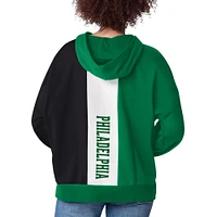 Sweat à capuche manches longues Power Move pour femme de la marque Starter Kelly Green des Philadelphia Eagles