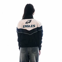 Veste de survêtement noire à fermeture éclair 1/4 pour femme The Wild Collective Philadelphia Eagles