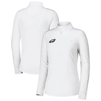 Women's Tommy Bahama White Philadelphia Eagles Sport Playa Vista Quarter-Zip Jacket