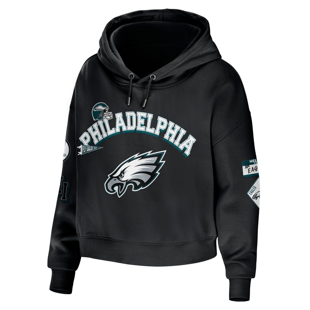 Womens Eagles Cropped Hoodie