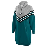 Robe à rayures chevrons vert nuit/gris chiné Philadelphia Eagles pour femme WEAR by Erin Andrews