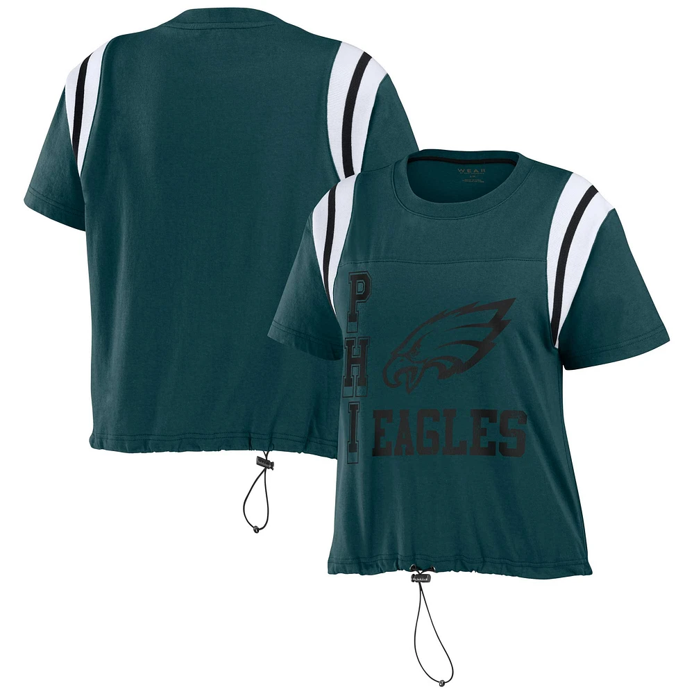 T-shirt cintré à blocs de couleurs vert nuit Philadelphia Eagles pour femme WEAR by Erin Andrews