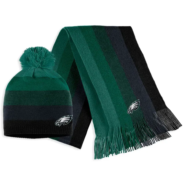 Women's Wear by Erin Andrews Neon Green Seattle Seahawks Ombre Pom Knit Hat and Scarf Set