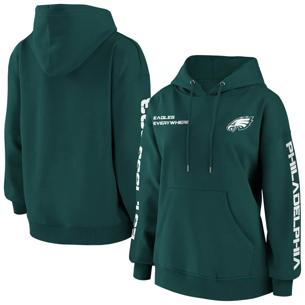 Women's WEAR by Erin Andrews Midnight Green Philadelphia Eagles Pullover  Hoodie