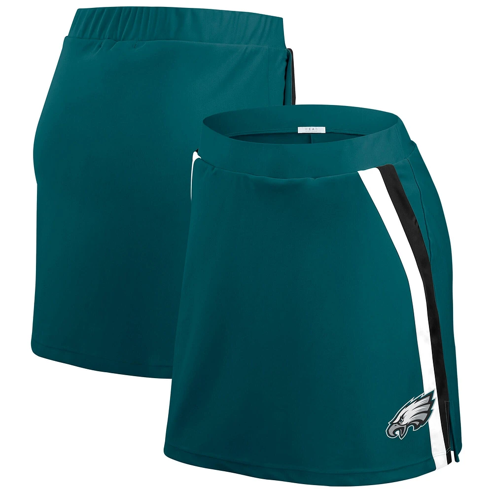 Jupe-short à rayures vert nuit des Philadelphia Eagles pour femme WEAR by Erin Andrews