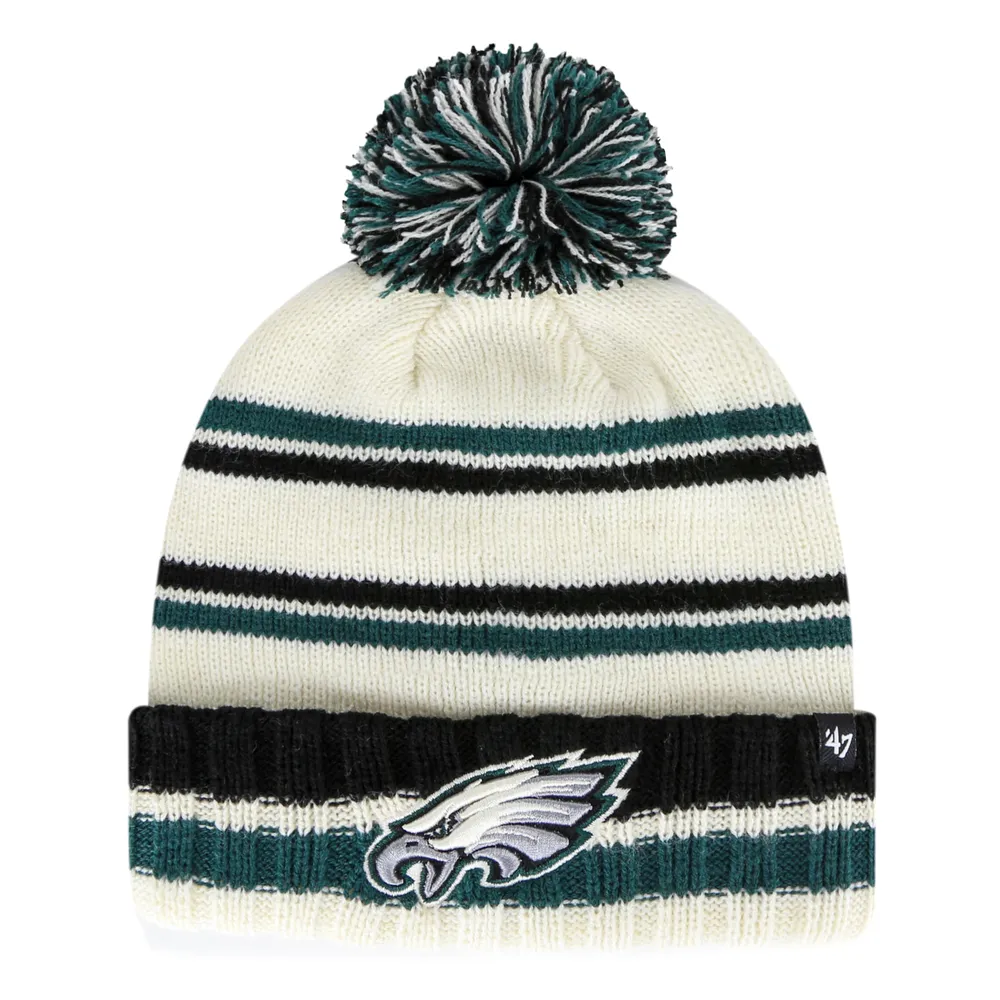 Philadelphia Eagles Youth 47 Brand Cuffed Pom Knit Hat