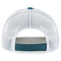 Casquette de camionneur réglable Scramble des Eagles de Philadelphie '47 vert nuit/blanc pour jeune