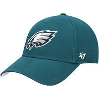 Casquette réglable MVP Basic MVP des Eagles de Philadelphie vert nuit '47 pour jeunes