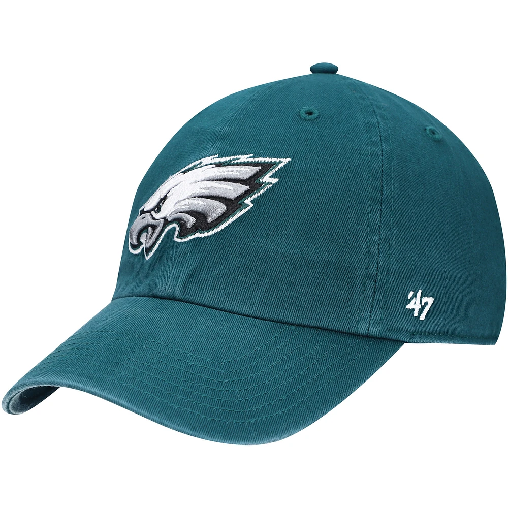 Casquette ajustable avec logo des Eagles de Philadelphie '47 Midnight Green pour jeune