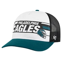 Youth '47  White/Midnight Green Philadelphia Eagles Trucker Adjustable Hat