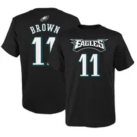 Jalen Hurts Philadelphia Eagles Youth Mainliner Player Name & Number Long  Sleeve T-Shirt - Midnight Green