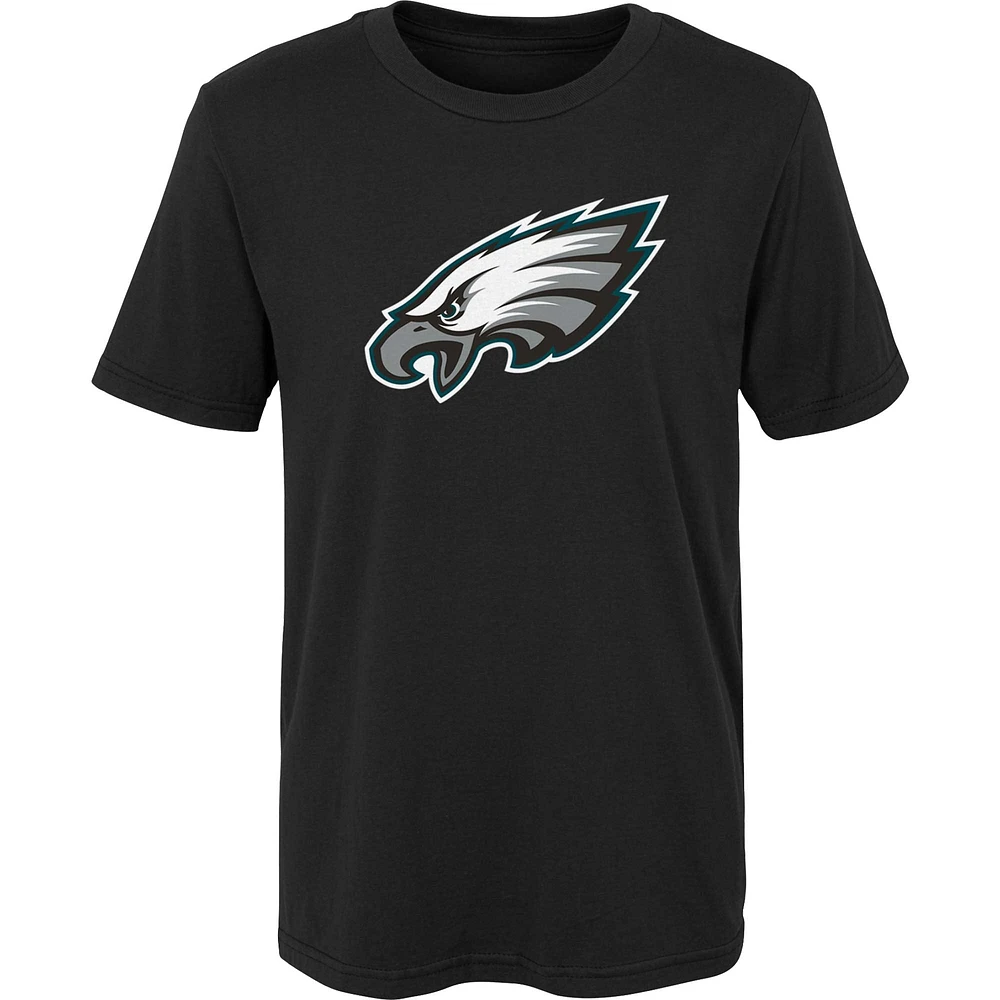 Youth Black Philadelphia Eagles Primary Logo T-Shirt