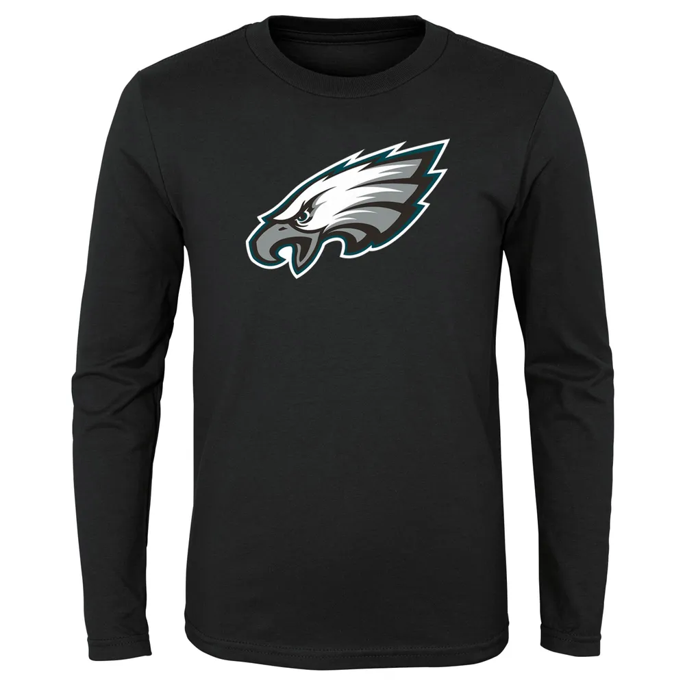 Lids Philadelphia Eagles Youth Primary Team Logo Long Sleeve T-Shirt -  Black
