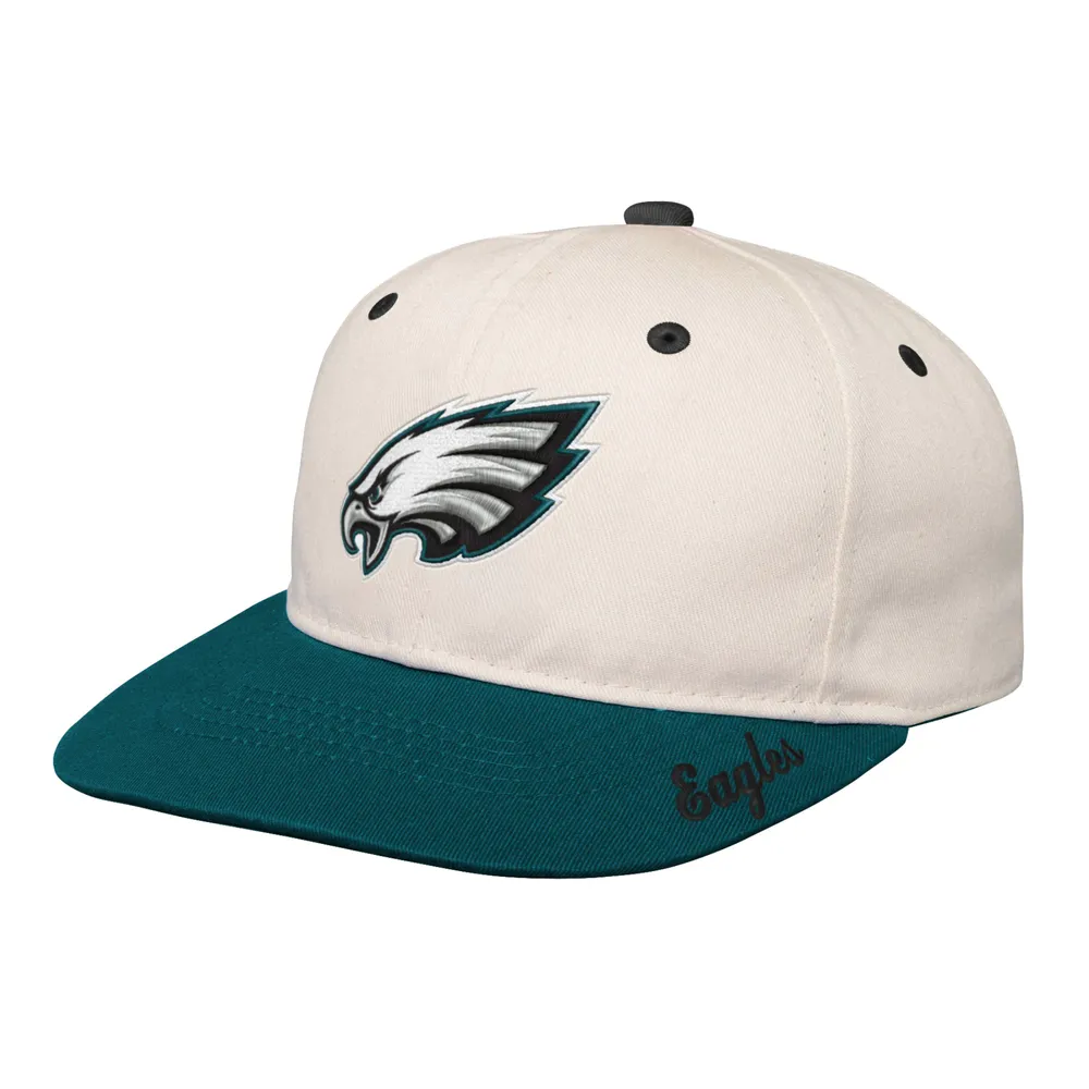 Outerstuff Youth Cream/Midnight Green Philadelphia Eagles Deadstock  Snapback Hat