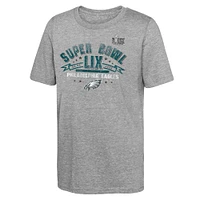 Youth Fanatics Heather Gray Philadelphia Eagles Super Bowl LIX Made It T-Shirt