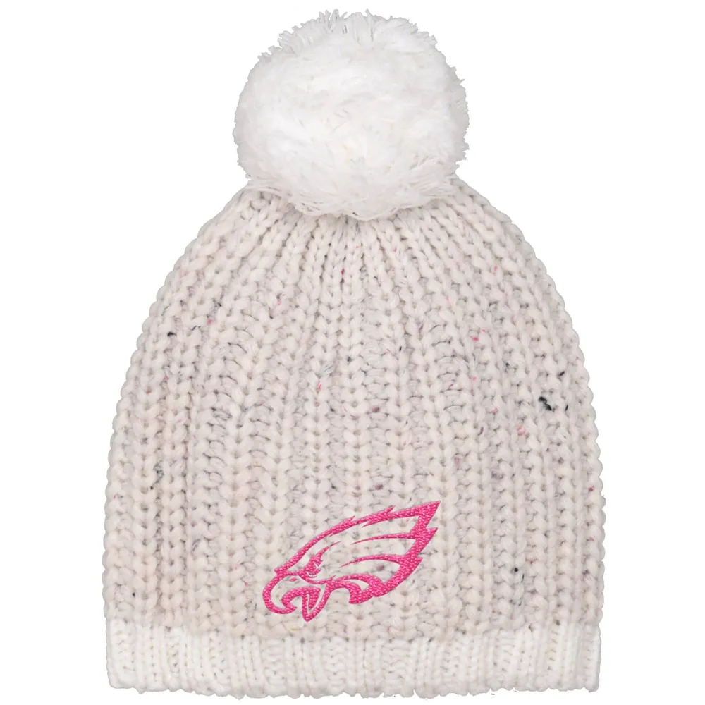 Lids Dallas Cowboys Girls Youth Yarn Beanie with Pom - White